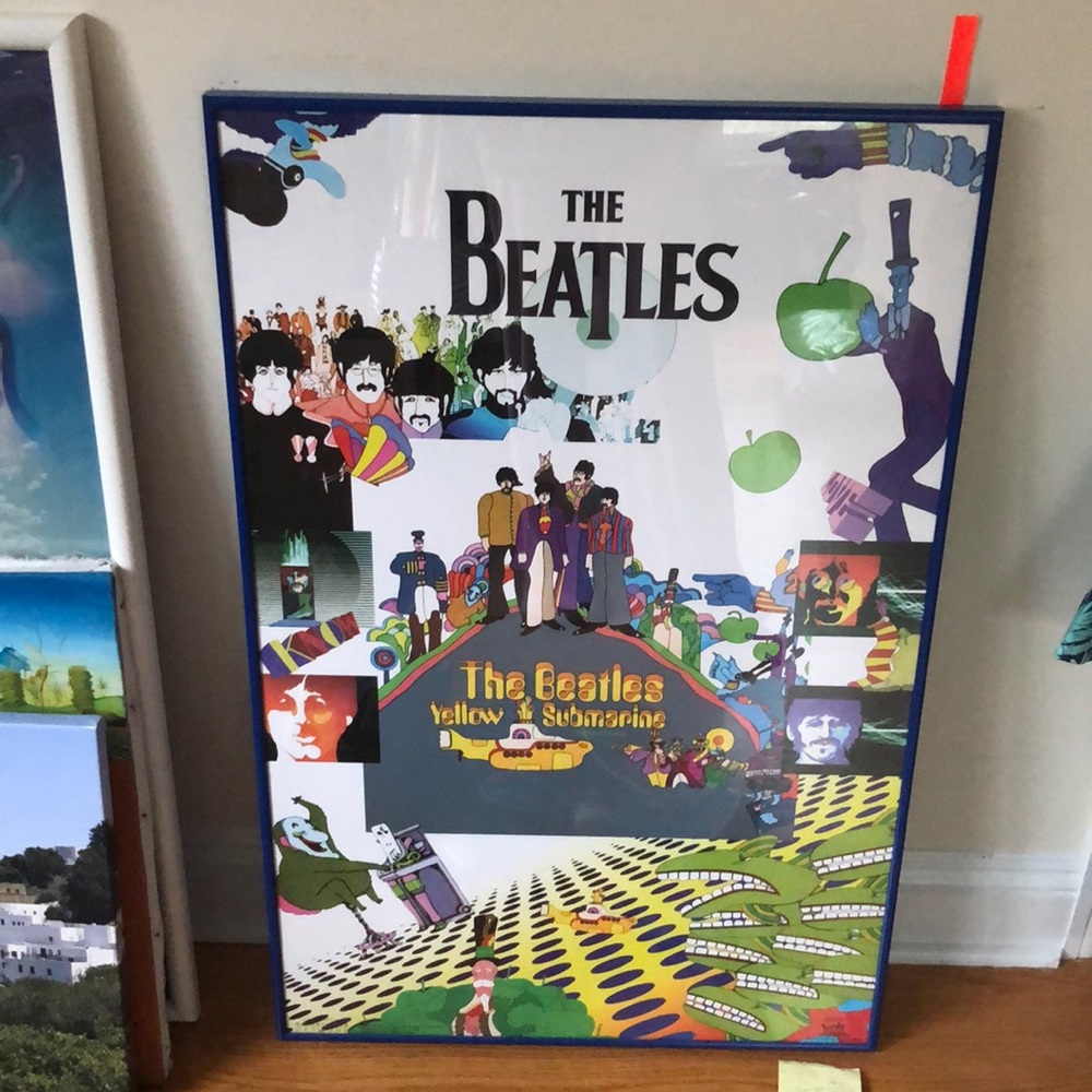 The Beatles yellow submarine framed